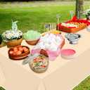 Highland Cow Party Tablecloths - 4Pcs Highland Cattle Birthday Table Covers, Cow Print Themed Party Decorations Plastic Disposable Rectangular Table Cloth for Kids Birthday Baby Shower