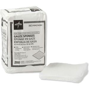 Medline Non-Sterile Cotton Woven Gauze Sponges, 8 Ply, Ideal for Wound Dressing and Cleaning, Case of 4000