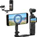 JJC Pocket 4 Magnetic Phone Mount with 1/4" 20 Screw & Thread, Phone Holder for Insta360 X5 X4 X3 / Pocket 4/3 / Xtra Muse Accessories, Compatible with Arca-Swiss Standard, Tripod & Expansion Mount
