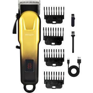 Hair Clippers,Cordless Rechargeable Hair Clipper & Trimmer,Coded Guide Combs,Professional Clippers for Men,Women,Children