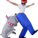 Spooktacular Creations Kids Halloween Inflatable Costumes, Biting By a Dog Inflatable Blow-up Costume Halloween Themed Party, One Size