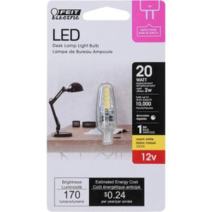 Feit Electric Bp20g4/830/led G4 Led Bulb, 2 Watts, 12 Volts