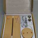 Wall Lights Battery Operated Wooden,Magnetic Wall Sconces Rechargeable,Adhesive Wall Lights for Bedroom,Dimmable Wall Mounted Bedside Lamp,Cordless Battery Wall Sconce for Bedroom Reading (1Pack-Touch Control)