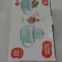 DASH My Mug Ice Cream Maker Machine (Aqua): Multi-Purpose Soft Serve Ice Cream Machine with (2) Bowls for Homemade Gelato, Sorbet, Frozen Yogurt, Built-In Ingredient Chute, Easy to Clean and Store