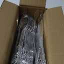 90PCS Silver Plastic Silverware - Heavy Duty Silver Disposable Cutley - Fancy Plastic Utensils Flatware Include 30 Forks, 30 Spoons, 30 Knives for Catering, Parties, Dinners, Weddings