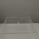 Clear Acrylic Square Cube Plastic Box, Plastic Rectangle Cube Containers with Lid, Storage Boxes 13.7"x13.7"x4.7" for Tiny Jewelry Beads, Coins, Craft Supplies, Sewing Home Organizers