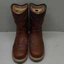 Georgia Boot Men's AMP LT Wedge Waterproof Pull On Work Boots (9, Brown)