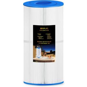 REEPLAR RPF2540 Hot Tub Filter Replace Jacuzzi 2540-381 Compatible with J-200 Series (2007+) J-115 J-125 (2016+), 95 sq ft Pool & Spa Filter Cartridge with Closed Handle