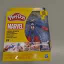 Play-Doh Marvel Captain America Stamping Shield with Bendy Action Figure, Imagination Toys for 4 Year Old Boys and Girls and Up