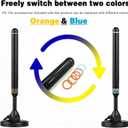 TV Antenna Indoor Antenna for Smart TV for Long Range Reception and All Smart TVs HD Digital Antenna with Amplifier Signal Booster for Local Channels Supports 4K 1080p-Orange