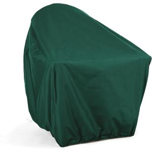 Covermates Classic Outdoor Adirondack Chair Cover  Weather-Resistant Vinyl Patio Chair Protector with Elastic Hem & Mesh Vent for All-Weather Outdoor Seating, 32W x 34D x 38H, Green