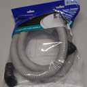 Eastman 6 Foot Dishwasher Drain Hose, Fit with 5/8 Inch, 7/8 Inch, or 1 Inch OD Drain Outlet, 90 Degree Rubber Elbow, Corrugated, Gray Polypropylene, 91227