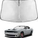 EcoNour Windshield Sunshade Compatible for Dodge Challenger 2015-2023 2024 2025, Sun Visor for Front Windshield & Window Sun Shade Cover, UV Heat Blocker & Protector, Car Accessories
