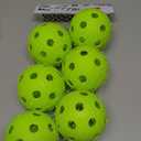 Franklin Sports Plastic Softballs - MLB - Includes 6 Balls for Batting Practice or Backyard Baseball Play - Replacement Balls  90mm Official Baseball Size - Yellow