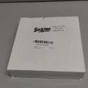 Soulchen 8.6 Inch White Christmas Star Tree Topper Glitter Fur Christmas Tree Star Xmas Plush White Rustic Decor for Holiday Seasonal Home Indoor Outdoor Decorations, White