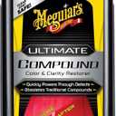 Meguiar's Ultimate Compound - Pro-Grade Car Scratch Remover, Paint Correction Compound That Removes Defects While Adding Gloss and Shine, Single Stage and Clear Coat Scratch Remove, 15.2 Oz