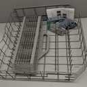 WD28X26099 WD28X34744 Dishwasher Lower Rack & WD28X10128 Silverware Basket Compatible with GE Dishwashers GDF510PSR3SS, GDF510PSD1SS, GDF535PSR0SS, Replace WD28X10346 WD28X22506 WD28X22696 WD28X24396