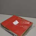 CINSOEN 12 Pcs Paper Gift Bags with Handles, Thank You Gift Bag with Ribbon Bow for Christmas Graduation Wedding Bridesmaid Birthday Baby Shower Party Valentine's Day, 12.4x9.8x4.3 inches (Red, Gold)