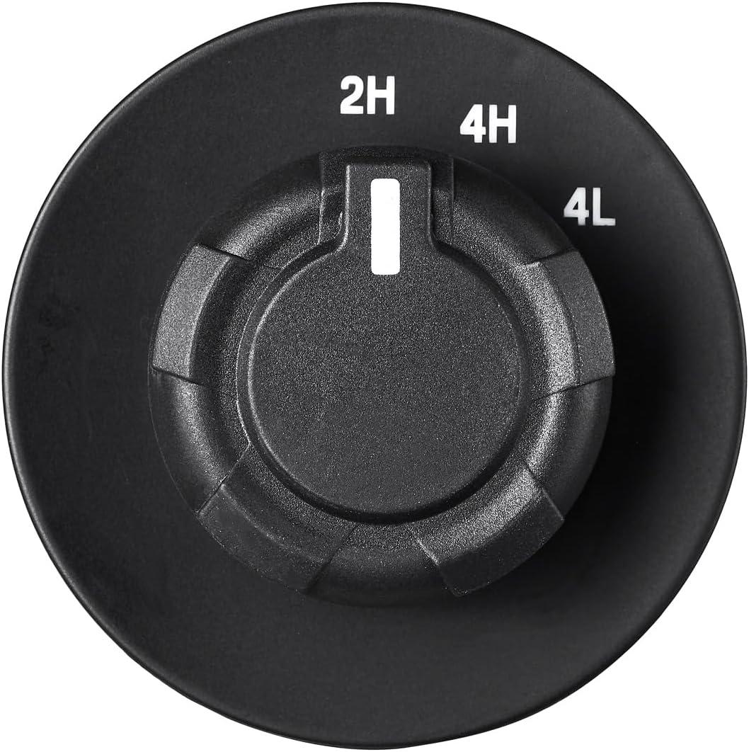 4 WD Switch for 2009-2014 Ford F150 44 4 Wheel Drive Switch Control, F150 Four Wheel Driver Transfer Case Selector Control Knob, 9L3Z14B166AA, 1S15326, 601604, TCA116
