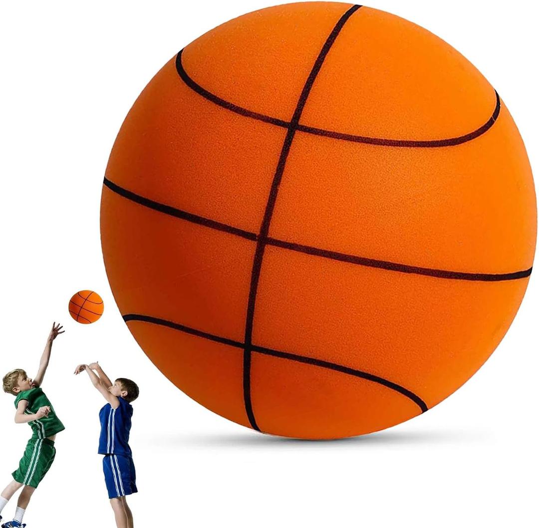 Silent Basketball Size 7, Upgrade Dribble Dream Silent Basketball, Foam Indoor Ball for Quiet Dribbling and Indoor Training, Real Feel Higher Bounce Quieter (9.4 in)