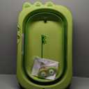 Beberoad Love Collapsible Baby Bathtub for Newborn to Toddler  Portable & Adjustable Infant Tub with Non-Slip Design, Space-Saving Bathtub for Travel & Home Use (Green)