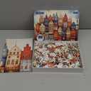 MISITU 1000 Pieces Jigsaw Puzzles for Adults Teens Challenging Difficult Puzzles Impossible Puzzles Art Craft Puzzle Games Toys Gifts Colorful Castle House Jigsaw Puzzle 28 x 20 inch