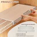 Wire Rack Covers, 24*12 Inch Shelf Covers for wire Shelving, Easy to Cut Closet Wires Shelf Cover-0.31 inch Thick(Not Wood) Moisture Resistant Durable Shelves Cover, Easy Install for Pantry, Kitchen, 24W x 12D