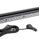 43" 90 LED Strobe Flash Light Bar Amber Emergency Strobe Light 7 Lighting Modes for Trucks Snow Plows Construction Vehicles Security Cars, Roof Top Strobe Beacon Lightbar with Controlle