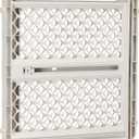 North States Pet Gate Iii Pressure Mounted White, Gray, 2 x 42 x 26"