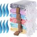 Genovega 6 Packs Cotton Turkish Beach Towels Set Bulk Oversized Extra Large Quick Dry Sand Free Bathroom Pool Swim Towel for Adult Travel Essentials Cruise Accessories Must Haves Clearance Multipack (Thinner Six Packs)