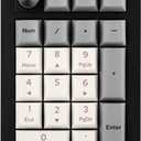 EPOMAKER EK21 VIA Gasket Number Pad, Bluetooth 5.0/2.4ghz/Wired Hot Swappable Numpad, with Poron Foam, Aluminum Alloy Knob, 1000mAh Battery, Programmable for Win/Mac/Gaming (Epomaker Flamingo Switch)