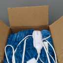 Heated Blanket Electric Throw 50X60-Heating Blanket with 5 Heat Settings-3 Hours Auto Off,ETL Certified,Machine Washable (Blue)