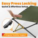 Heavy Duty Camping Cot for Adults, 31.5'' Wide Folding Cot, Support 400LBS