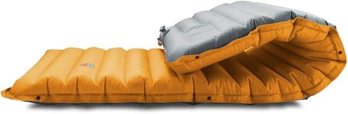 ZOOOBELIVES Extra Thickness Inflatable Sleeping Pad with Built-in Pump, Most Comfortable Camping Mattress for Backpacking, Car Traveling and Hiking, Compact and Lightweight - Airlive2000, Orange
