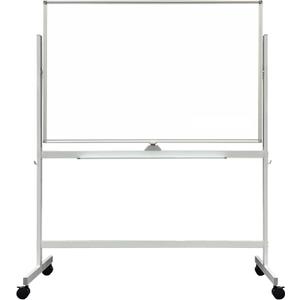 BIBOC Large White Board 32x48 Inches - Mobile Rolling White Board on Wheels, Double-Sided Height Adjustable Dry Erase Whiteboard Wheel with Stand for Office, School, Home (4832 inches)