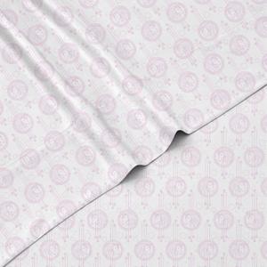 3-Piece Pink Unicorn Pendant Sheet Set | 1 Twin Flat Sheet, 1 Twin Fitted Sheet & 1 Queen Pillowcase | 100% Softly Brushed Microfiber Polyester | Soft, Smooth & Durable | Ideal for Kids