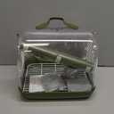 BUCATSTATE Bird Carrier Backpack with Shade Cover, Travel Bird Cage Bag Lightweight, Visible Window for Parrots, Small Cockatiels, Budgie and Other Similar Size Birds (Green)