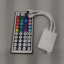 SUPERNIGHT RGB Light Strip Remote Controller, 2-in-1 4 Pin Dimming Dimmer Brightness Flash Mode Control Options for LED Tape Light,12V DC LEDs Rope Lighting (2 Ports)