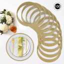 MAONAME 100 PCS Clear Charger Plates Bulk, 13" Plate Charger for Dinner Plate, Plastic Round Chargers, Table Chargers for Table Setting, Wedding, large