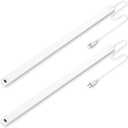 2pcs Hand Wave Under Cabinet Lights, 16" Under Counter Lighting with Dimmable and 4000K Natural White,Plug and Play,LED Lights for Kitchen Cabinet, Cupboard, Closet, Desk (16" two-pack)