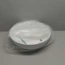 KRAUS Viva Round White Porcelain Ceramic Vessel Bathroom Sink, 16 1/2 in. D x 5 1/2 in. H, KCV-200GWH
