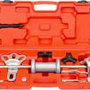 9-Way Slide Hammer Puller Set, Front Wheel Hub Bearing Remover & Rear Wheel Axle Hub Dent Shaft Puller Tool Kit Wheel Bearing Removal Tool (Red)