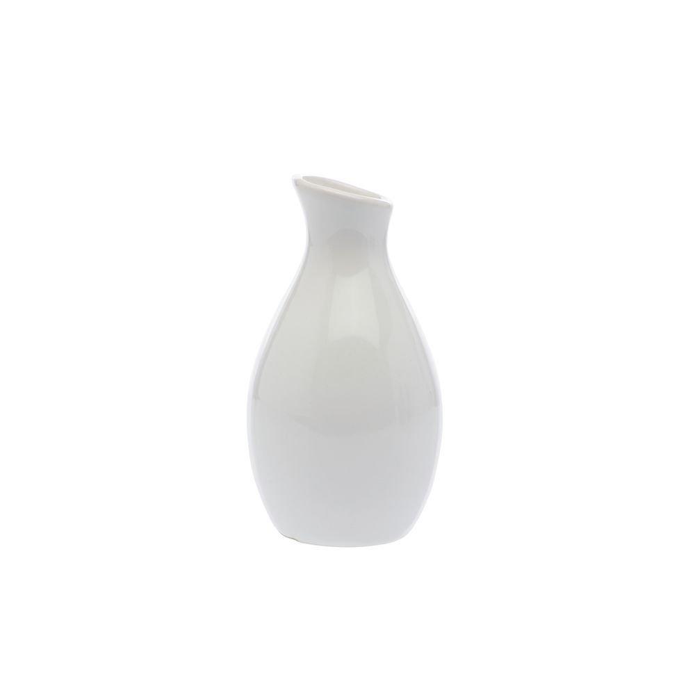 American METALCRAFT, Inc. BVJGG4 3-7/8 High Ceramic Jug Vase, 4', White (1 Count (Pack of 1))