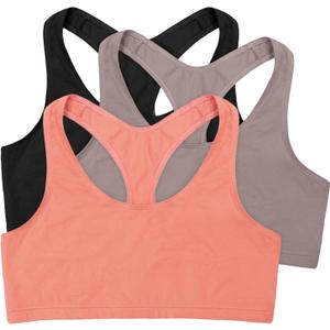 Hanes Women's Racerback Cotton T-Back Bralette (3 Pack), Size: XX-Large