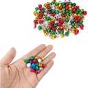 120PCS/0.24IN Small Bells for Crafts Mini Craft Bells with Jingle Sound Perfect for DIY and Christmas Home Decorations
