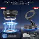 Car Phone Holder Mount, 108LBS Vacuum Suction for MagSafe Car Mount, 3000gf Magnetic 360 Adjustable Carbon Fiber Phone Holders for Your Car for iPhone 17 Pro Ma/17/16/15/14/13/12, Desk & Gym