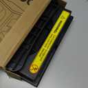 2 Step Folding Stool Non Slip 250 lb Capacity Foldable Step Stool 8 and 17 Inch Dual Height Portable Foot Stool for Kitchen Bathroom Black