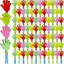 250 Pcs Colorful Hand Clappers Plastic Noise Makers 7.5 Inch Clapping Toys for Sporting Events, Birthdays, Party, Fiesta