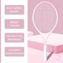 Children's Tennis Racket for 2 Players, Suitable for Beginners, pre Worn 27 inch Lightweight Children's Racket, Suitable for Boys and Girls, Equipped with Tennis, Mid-size