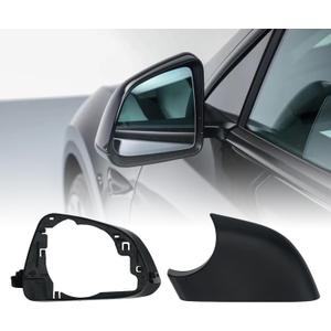Mirror Left Cover Lower Holder and Frame Kit Compatible for Tesla Model 3 2017-2025, Left Side Black, Includes Plastic Pry Tool